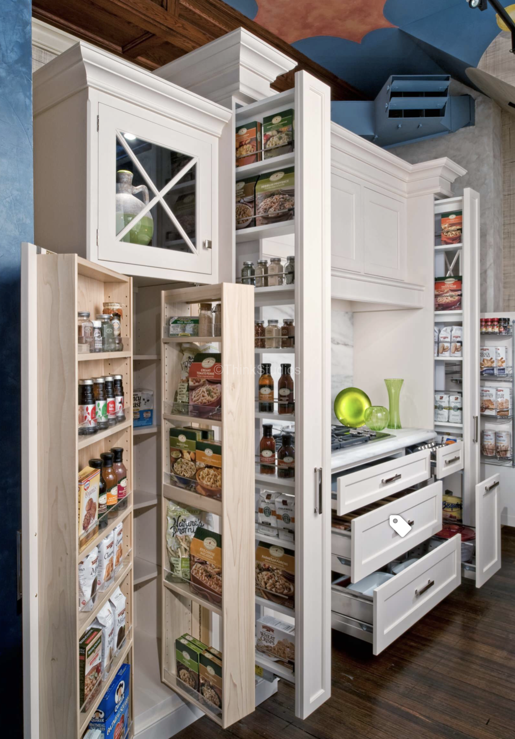 Wooden kitchen storage 