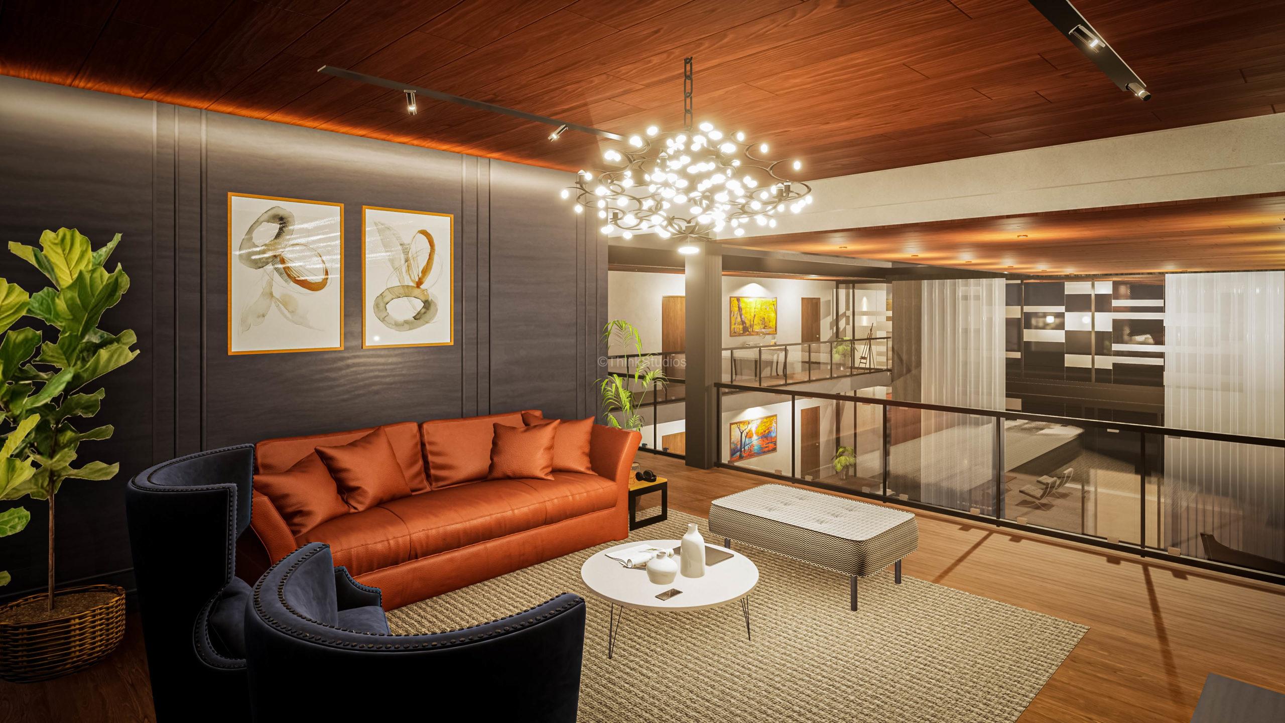 Familyroom 2 night Architecture designers firms in Hyderabad - Farm House_Familyroom 2 night