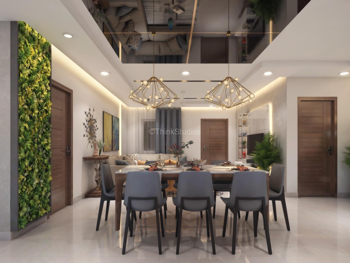 Dining Drawing Door Residential Architecture Designers firm in Hyderabad - Residential Apartment Interiors_dinning and drawing room door
