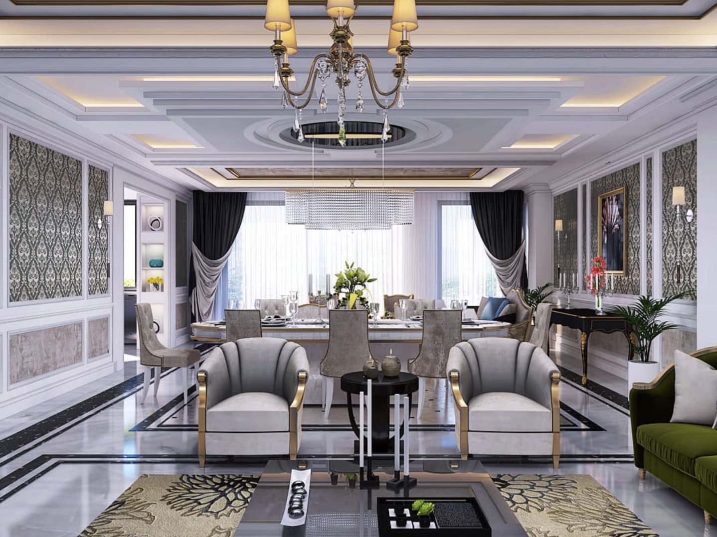 First Image Best Corporate office interior designer in Hyderabad - Classic Baronial Style Villa