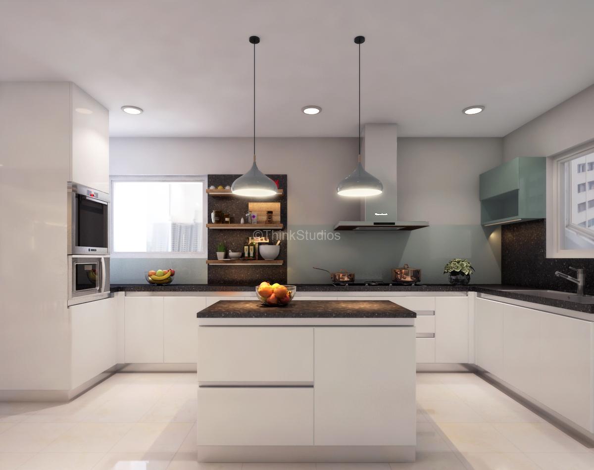 Kitchen V1 Interior Designers in Hyderabad - Residential Apartment Interiors_thinkstudios_Modren Kitchen1