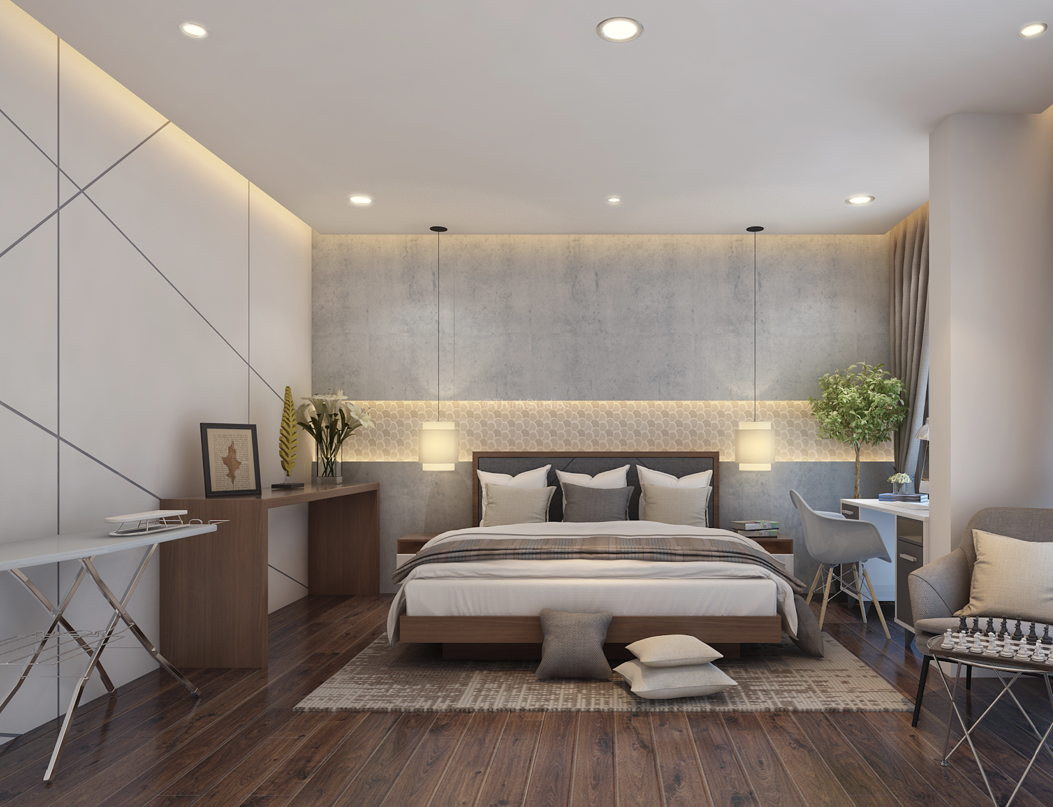 Interior decorators in Hyderabad - Residential Apartment Interiors_One Bangalore West_ Bangalore_ bedroom